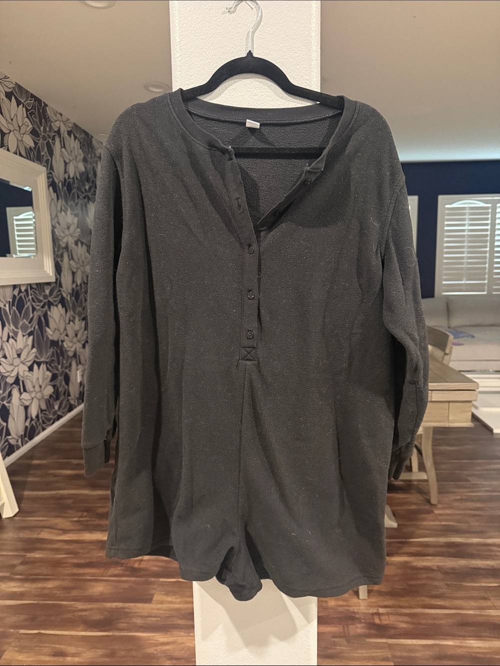 Old Navy Black Sleep Romper